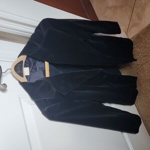 Black velvet jacket